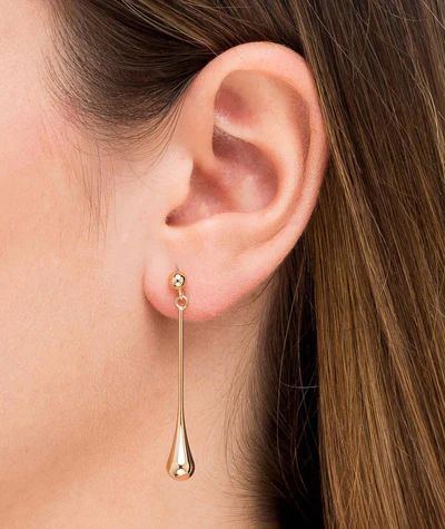 Detalle Pendientes Finos Largos Gota Vidal & Vidal